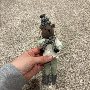 Cute Mouse with Winter Outfit Christmas Ornament